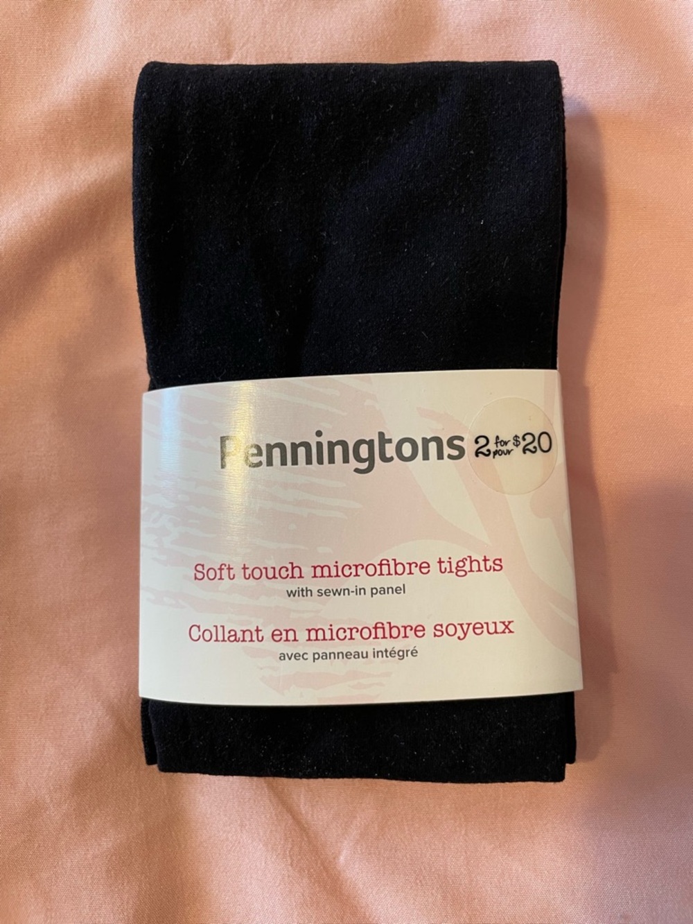 Penningtons Black Superstretch Opaque Tights - Plus Size 2X